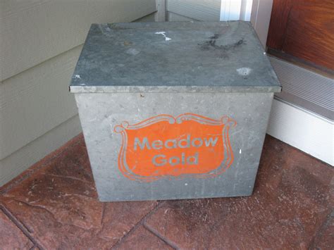 milk box metal|metal milk box for porch.